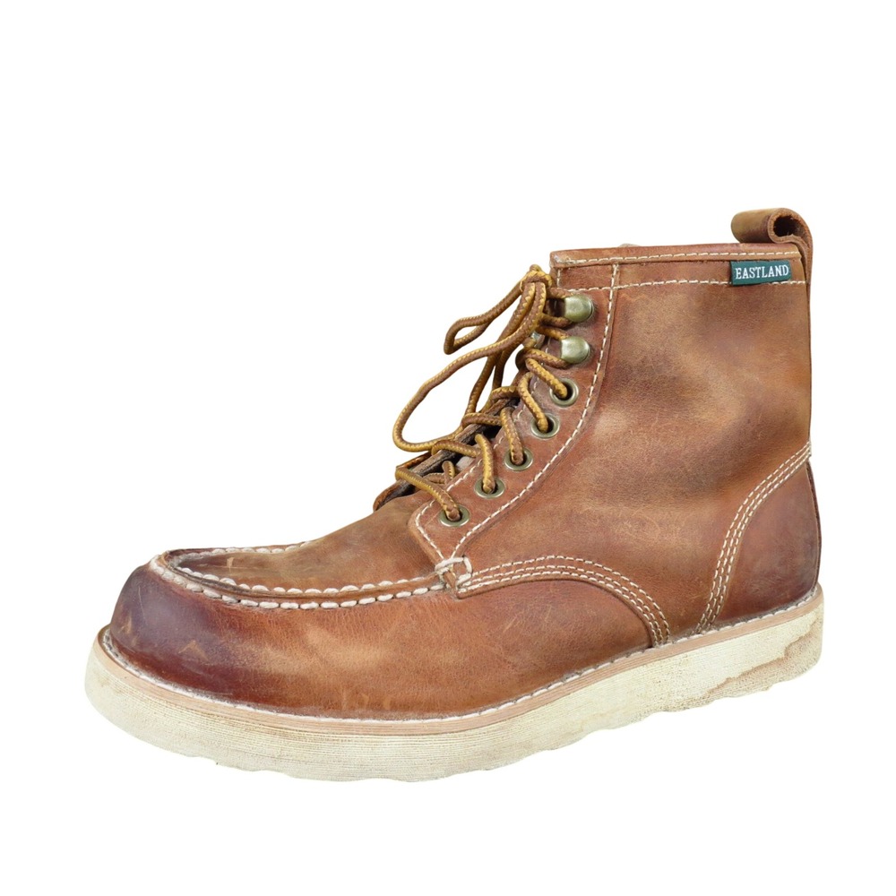 Eastland Lumber Up Womens Moc Toe Boot Size 7.5 Outdoor Brown Leather 3249-07